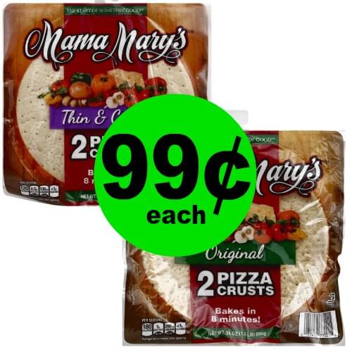 It’s Homemade Pizza Night with 99¢ Mama Mary’s Thin & Crispy Pizza Crusts 2 Packs at Publix! (Ends 3/2)