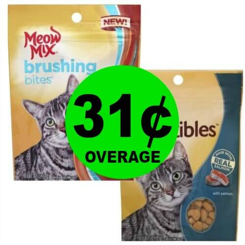 TWO (2!) FREE + 30¢ OVERAGE On Meow Mix Treats at Publix! (Perfect Donation Item!)