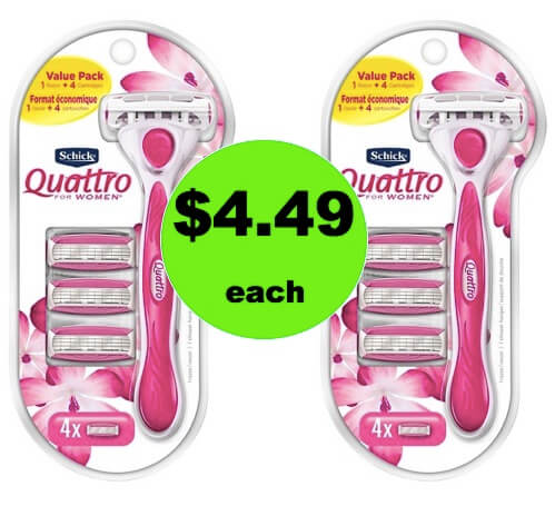 Be Ready for Spring with $4.49 Schick Quattro Value Packs at Target! (Ends 3/3)