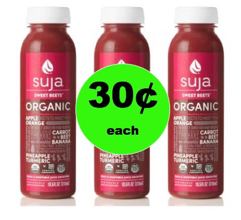 Get Refreshed with 30¢ Suja Juice at Walmart!