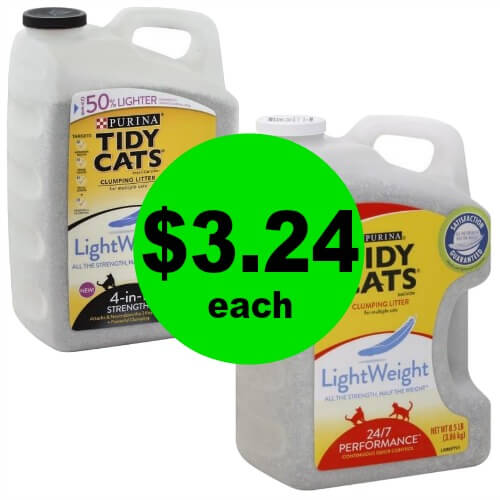 Here Kitty, Kitty! Purina Tidy Cats Lightweight Cat Litter is $3.24 (Reg. $12.47) at Publix! (Ends 2/27 or 2/28)