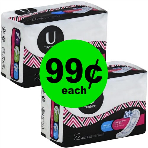 Great Girly Deal! Pick Up Kotex Pads for 99¢ Each at Publix! (Ends 3/9)