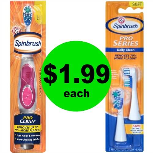 CVS Deal: 😁 $1.99 Arm & Hammer Spinbrush Toothbrushes Or Refills! (3/24-3/30)