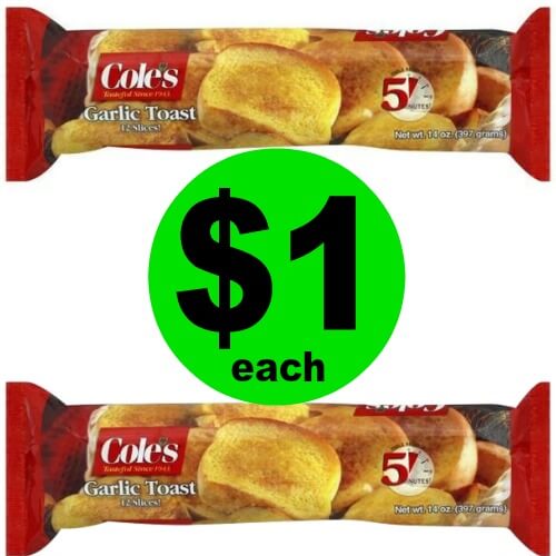 Publix Deal: $1 Cole’s Garlic Bread! (Ends 6/25 Or 6/26)