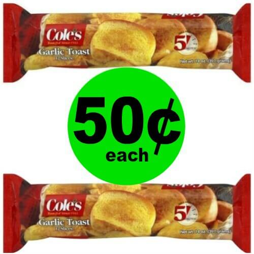 (Updated!) Print NOW for Cole’s Frozen Bread for 50¢ Each at Publix! 4/2 – 4/4 (or 4/2 – 4/3)