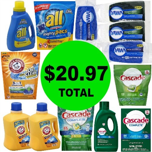 For Just $20.97, Get (4) Dawn Sponges, (4) Cascade & (5) Detergents at Publix! (Ends 3/6 or 3/7)