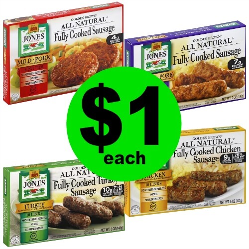 PRINT Now for Jones Dairy Farms All Natural Sausage for $1 Each at Publix! (Ends 3/20 or 3/21)