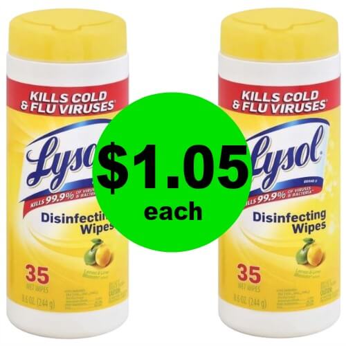 Kill Cold & Flu Germs! Pick Up Lysol Disinfecting Wipes $1.05 Each at Publix! (Ends 3/13 or 3/14)