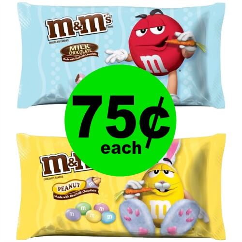 Cheap Chocolate Alert! Easter M&M’s Bags are ONLY 75¢ Each at CVS! (3/11 – 3/17)