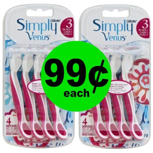 Get a CHEAP Shave with 99¢ Venus Simply Razors at Publix!