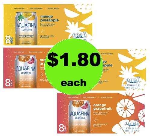 Pick Up $1.80 Aquafina Sparkling Water 8 Packs at Target! (Ends 4/7)