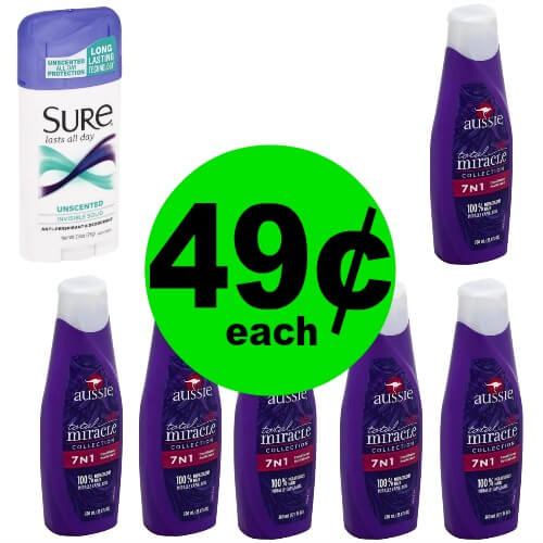 Stay Fresh with 49¢ Aussie Hair Care & Sure Deodorant at Publix (At Target Too)! (Ends 3/23)
