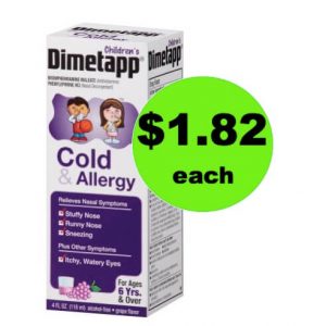 Stop that Cough with $1.82 Children's Dimetapp at Walmart!