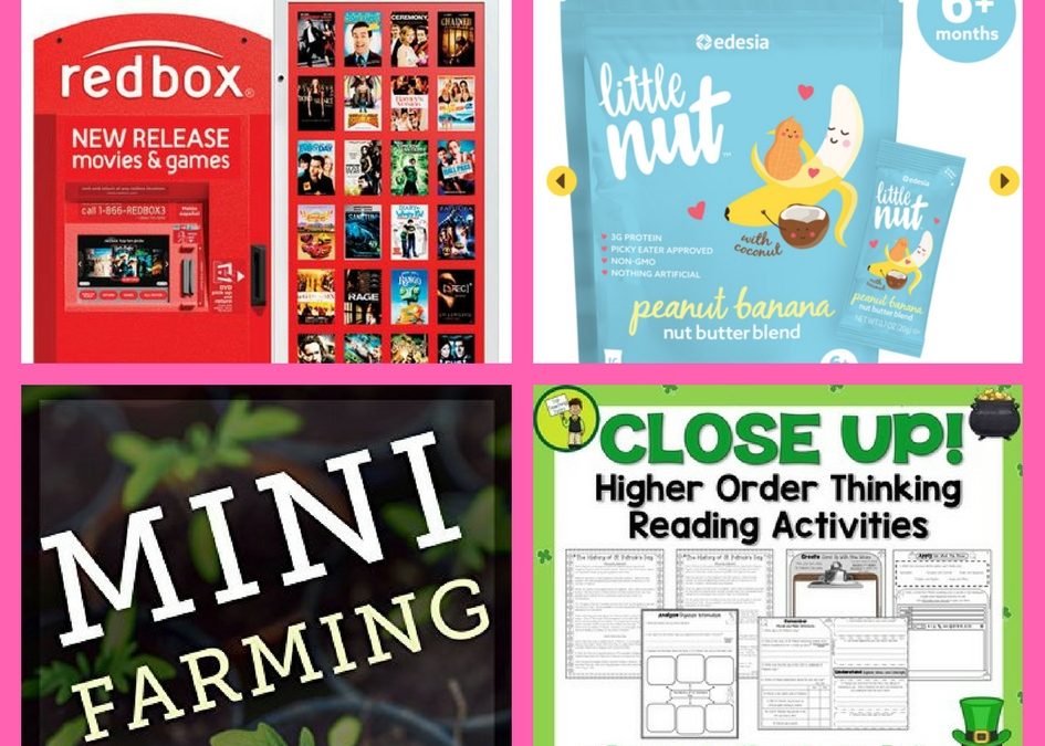 Did You See These FOUR (4!) FREEbies: Redbox Game Rental, Little Nut Protein Packets, Mini Farming eBook and Higher Order Reading Activity Printable!