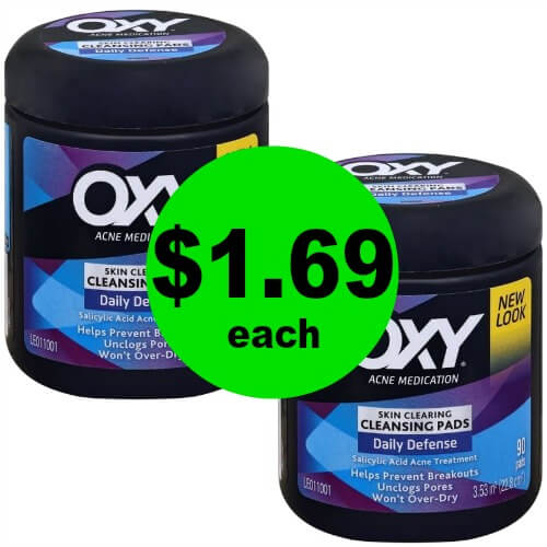 Keep Your Face Clean with Oxy Cleansing Pads $1.69 Each (Reg. $5+) at Publix!