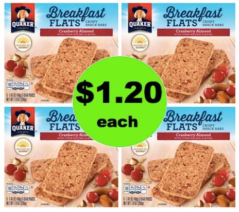 Healthy Breakfast on the Fly! Get $1.20 Quaker Breakfast Flats at Target! (Ends 3/17)