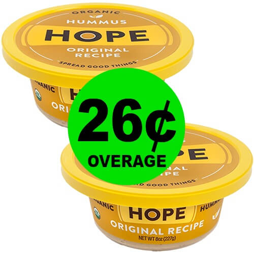 (2) FREE + 26¢ Overage on Hope Hummus at Publix! (Ends 5/1 or 5/2)