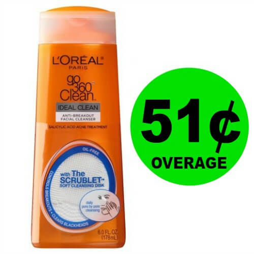 Get Your $.51 OVERAGE L’Oreal Facial Cleanser Now at Publix! (4/8-4/20)