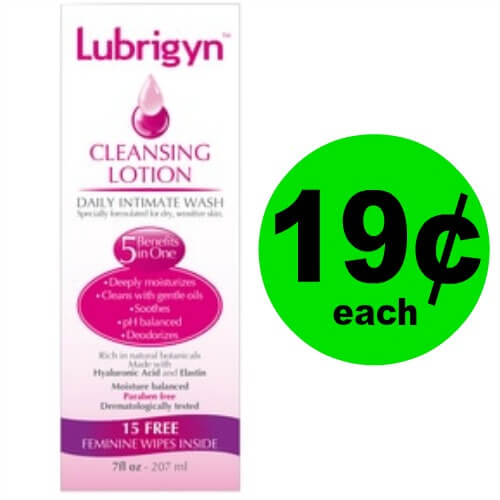 Lubrigyn Cleansing Lotion, 19¢ (Reg. $8) at CVS! (Ends 4/28)