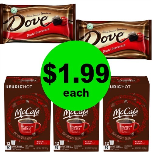 Dove Chocolate & McCafe K-Cups, $1.99 at CVS! (Ends 4/25)