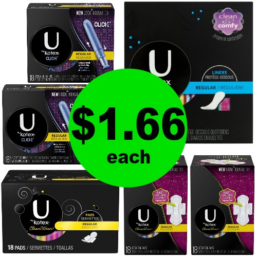 U by Kotex Products, $1.66 at CVS! (Ends 4/28)
