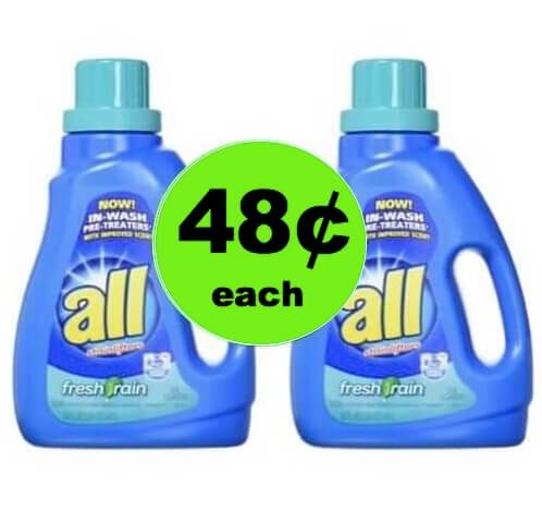 (Update NLA) PRINT NOW for 48¢ All Detergent at Walgreens! (4/22-4/28)