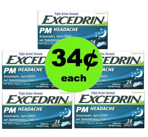Sleep Pain Free with 34¢ Excedrin PM at Walmart! (Ends 4/18)