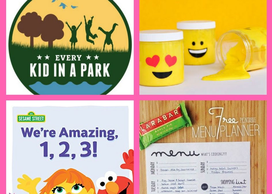 FOUR (4!) FREEbies: Annual Natural Park Pass for Fourth Graders, Michael’s Slime Event, Sesame Street eBook and Menu Planning Printable!