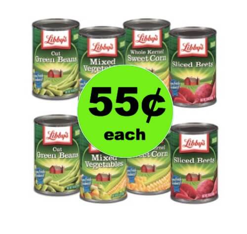 STOCK UP on Libby’s Canned Vegetables Only 55¢ Each at Winn Dixie! (Ends 4/24)