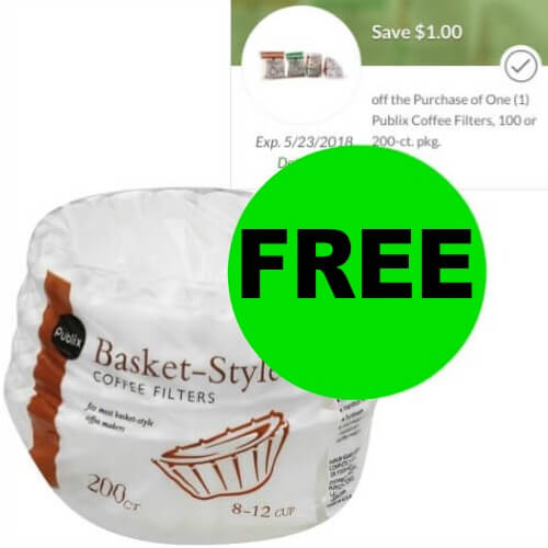 FREE Publix Coffee Filters at Publix! (5/3 – 5/9 or 5/2 – 5/8)