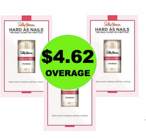 THREE (3!) FREE + $4.62 Overage on Sally Hansen Nail Hardener at Walmart! (End 4/16)