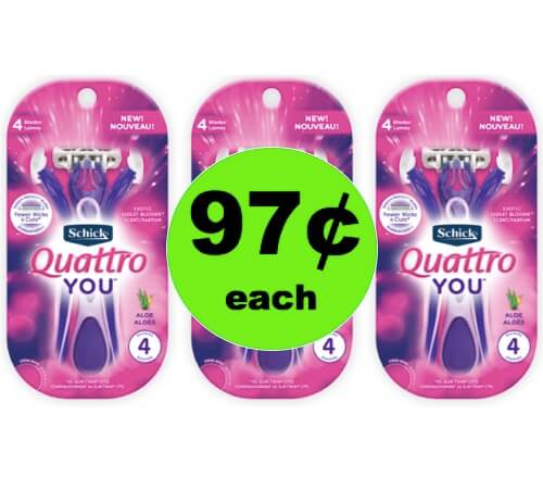 STOCK UP with 97¢ Schick Disposable Razors at Walmart! (Ends 4/26)