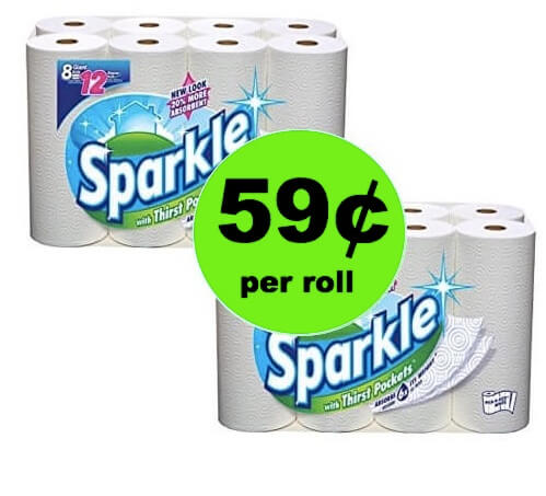 Clean Up the Spills with Sparkle Paper Towels 59¢ Per Roll at Walgreens! (Ends 4/31)