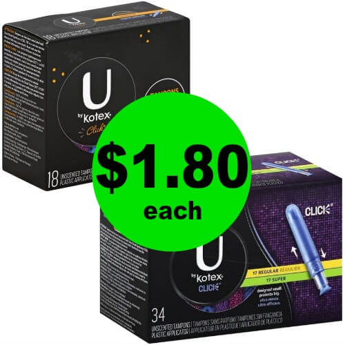 U By Kotex Products, $1.80  at Publix! (Ends 4/24 or 4/25)