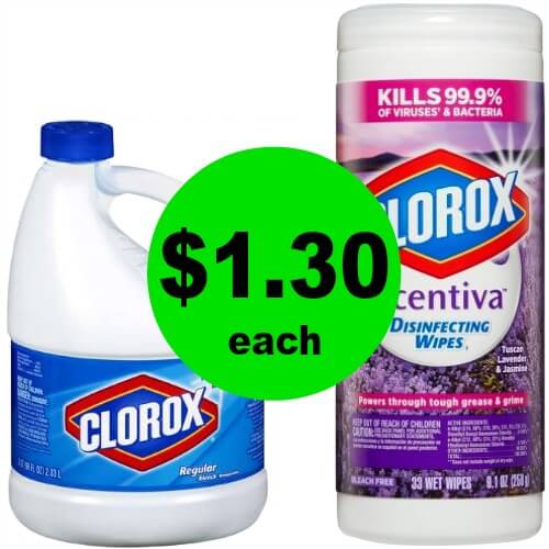 Clorox Wipes & Bleach Are $1.30 Each at Publix! (5/19-6/1)