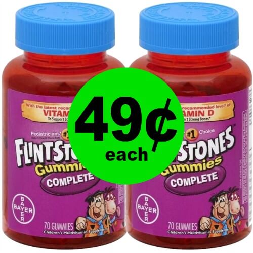 ?Flintstones Vitamins, 49¢ at Publix! 5/10 – 5/16 (or 5/9 – 5/15)