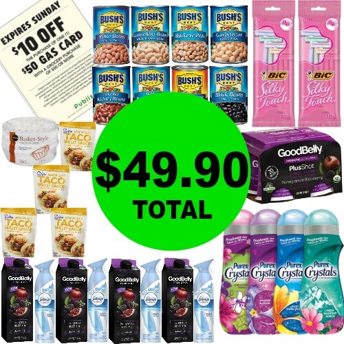 $49.90 for (1) $50 Gas Card & (29) Products at Publix! (5/2-5/6 or 5/3-5/6)