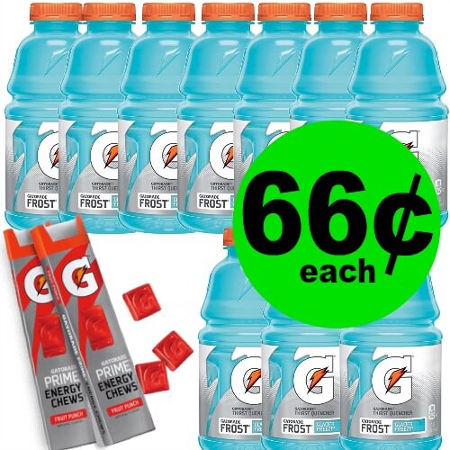 Gatorade Drinks & Chews are Only 66¢ Each at Publix! (5/26-5/29 or 5/30)