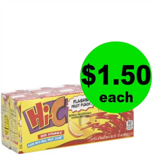 Hi-C Drink Boxes, $1.50 (After Rebate) at Publix!  (Ends 5/11)