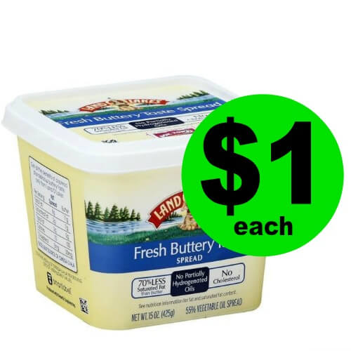 Land O Lakes Tub Butter, $1 Each (Plus 50¢ SavingStar Rebate) at Publix!