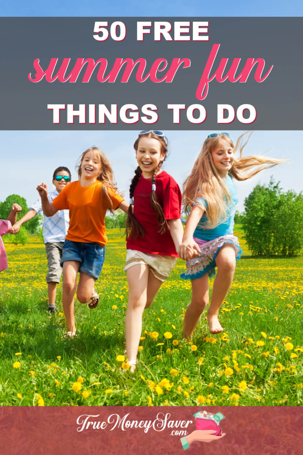 50 FREE Summer Fun Things To Do With Kids (Free Printable)