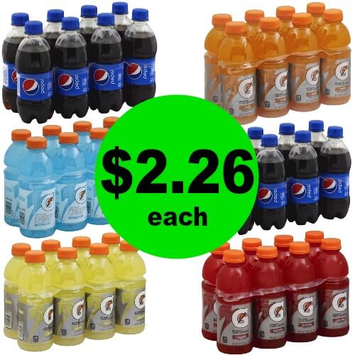 Gatorade & Pepsi 8 Packs $2.26 at Publix! (5/16-5/19 or 5/17-5/19)