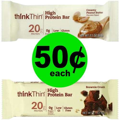 ThinkThin Bars, 50¢ Each (Reg. $1.50) at Publix! (Ends 5/18)