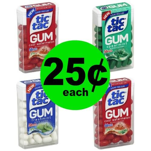 ?Have You Tried The New Tic Tac Gum? It’s Only $.25 Each Right Now At Publix (Expiring 5/25)