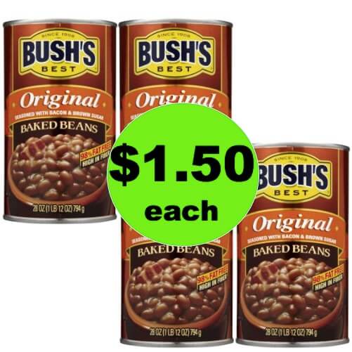 STOCK UP on Bush's Baked Beans Only $1.50 Each at Winn Dixie! (Ends 5/15)