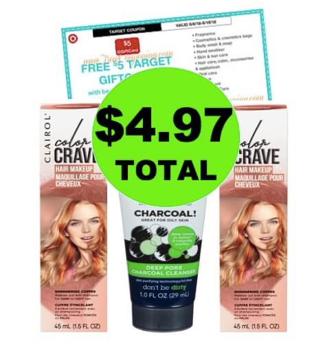 Just $4.97 TOTAL for (2) Clairol Color Crave & (1) Biore Cleanser at Target! (Ends 5/19)