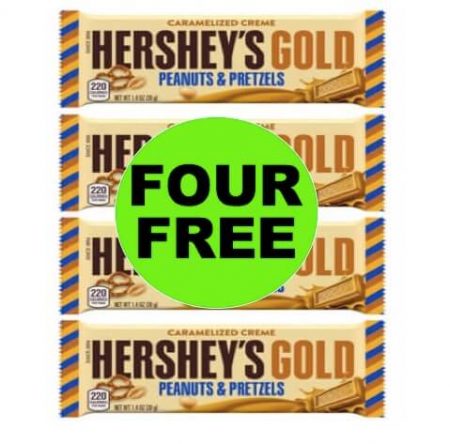 FOUR (4!) FREEbies Hershey's Gold Candy Bars at Walgreens! (Ends 5/12)