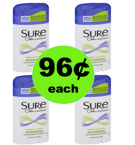 Banish the Stink with 96¢ Sure Deodorant at Walmart! (Ends 5/20)