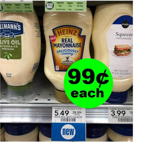 99¢ Heinz Mayo (After Ibotta ?) At Publix! (Ends 10/25)