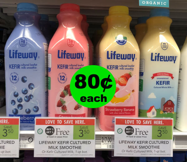 Drink Up ? 80¢ Lifeway Kefir Smoothies At Publix (Save 77% Off)! (6/27-7/3 or 6/28-7/4)